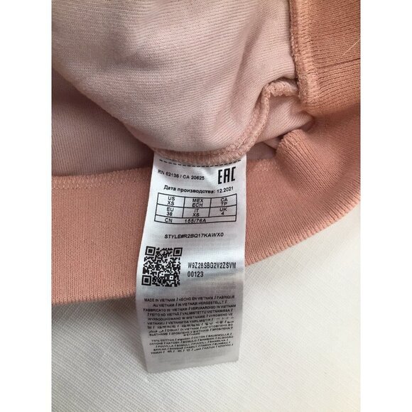 GUESS Womens Size XS Pink Zippered Velour Track Jacket - Picture 7 of 7